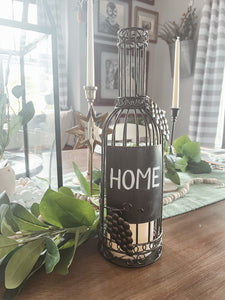 Wine Bottle Flameless Candle Holder by Sophie's Joy