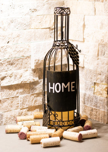Wine Bottle Flameless Candle Holder by Sophie's Joy